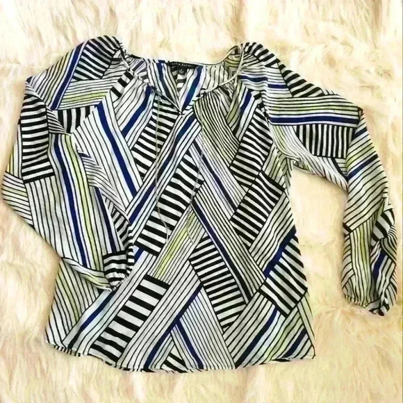 Zac & Rachel Tops - Zac & Rachel Striped Blouse - Women's Medium